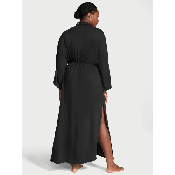 Халат Victoria's Secret SoSoft™ Modal Ribbed Lace-Trim Long Robe